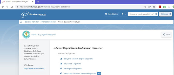 Manisa Kartın e Devlet hizmetlerine bir yenisi daha eklendi