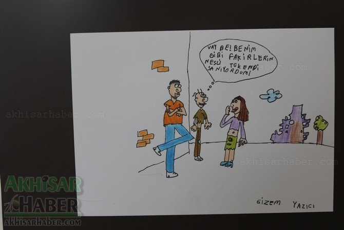 Akhisar Belediyesi Sanat Atölyesi Karikatür Kursu eserleri 18