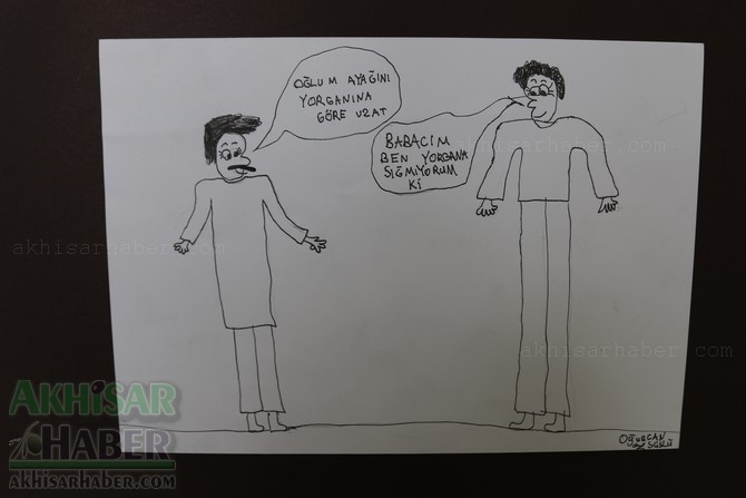 Akhisar Belediyesi Sanat Atölyesi Karikatür Kursu eserleri 28