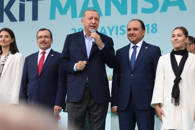 Cumhurbaşkanı Recep Tayyip Erdoğan, Akhisar'da miting yaptı 223