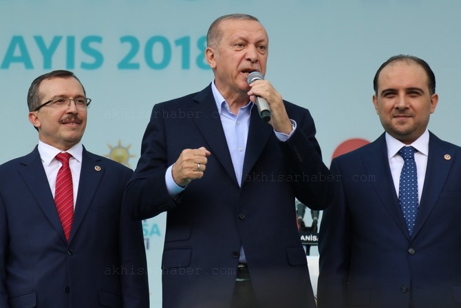 Cumhurbaşkanı Recep Tayyip Erdoğan, Akhisar'da miting yaptı 227