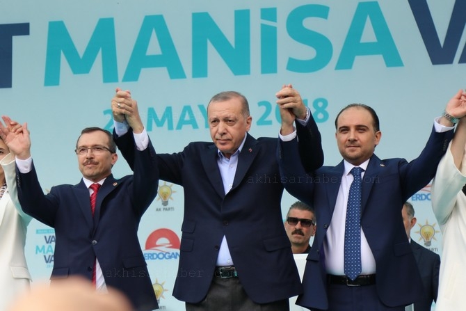 Cumhurbaşkanı Recep Tayyip Erdoğan, Akhisar'da miting yaptı 230