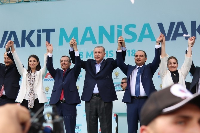 Cumhurbaşkanı Recep Tayyip Erdoğan, Akhisar'da miting yaptı 231