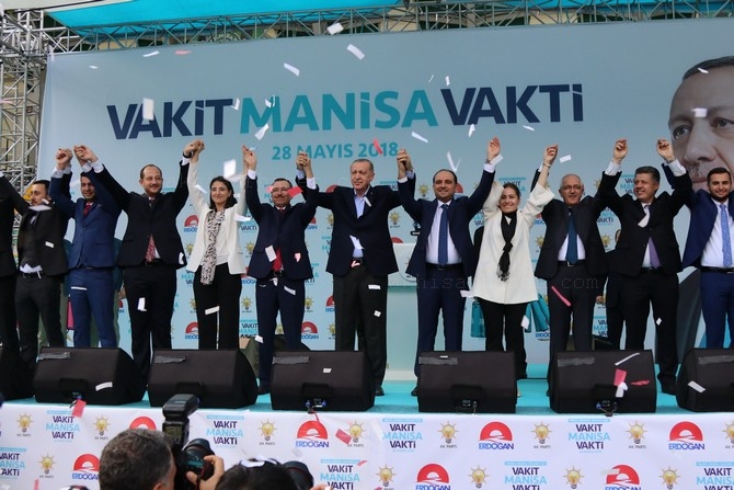 Cumhurbaşkanı Recep Tayyip Erdoğan, Akhisar'da miting yaptı 233