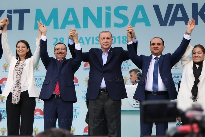 Cumhurbaşkanı Recep Tayyip Erdoğan, Akhisar'da miting yaptı 234