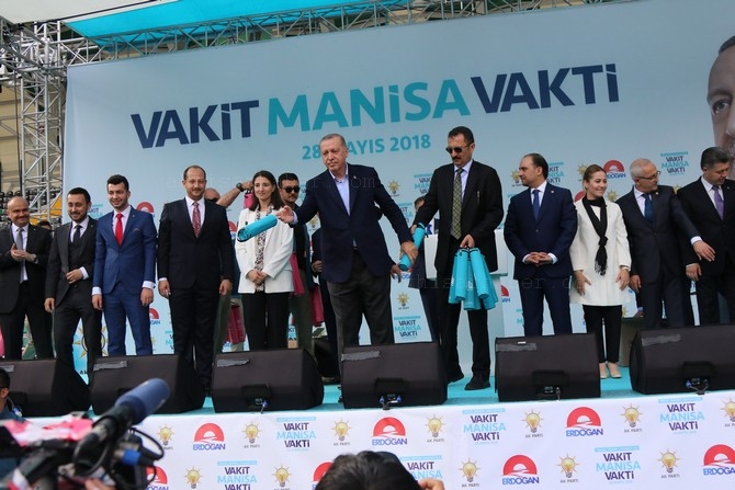 Cumhurbaşkanı Recep Tayyip Erdoğan, Akhisar'da miting yaptı 237