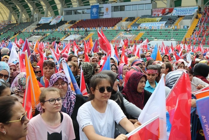 Cumhurbaşkanı Recep Tayyip Erdoğan, Akhisar'da miting yaptı 41