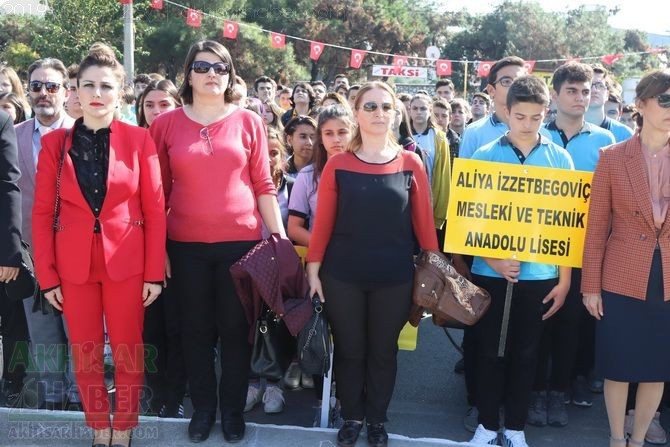 Cumhuriyet Bayramı 96.yıl Atatürk anıtı çelenk sunma töreni 23