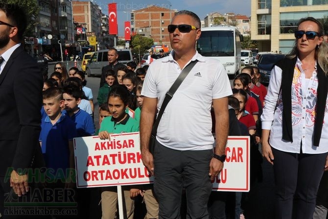 Cumhuriyet Bayramı 96.yıl Atatürk anıtı çelenk sunma töreni 47