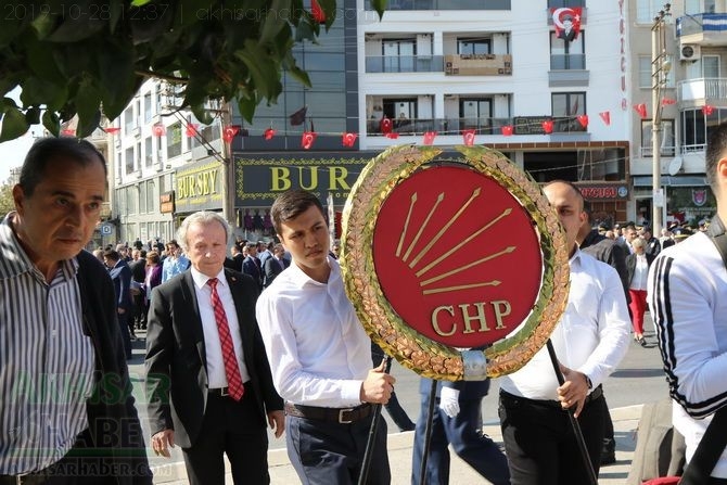 Cumhuriyet Bayramı 96.yıl Atatürk anıtı çelenk sunma töreni 64