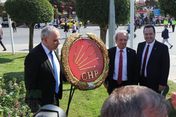 Cumhuriyet Bayramı 96.yıl Atatürk anıtı çelenk sunma töreni 71