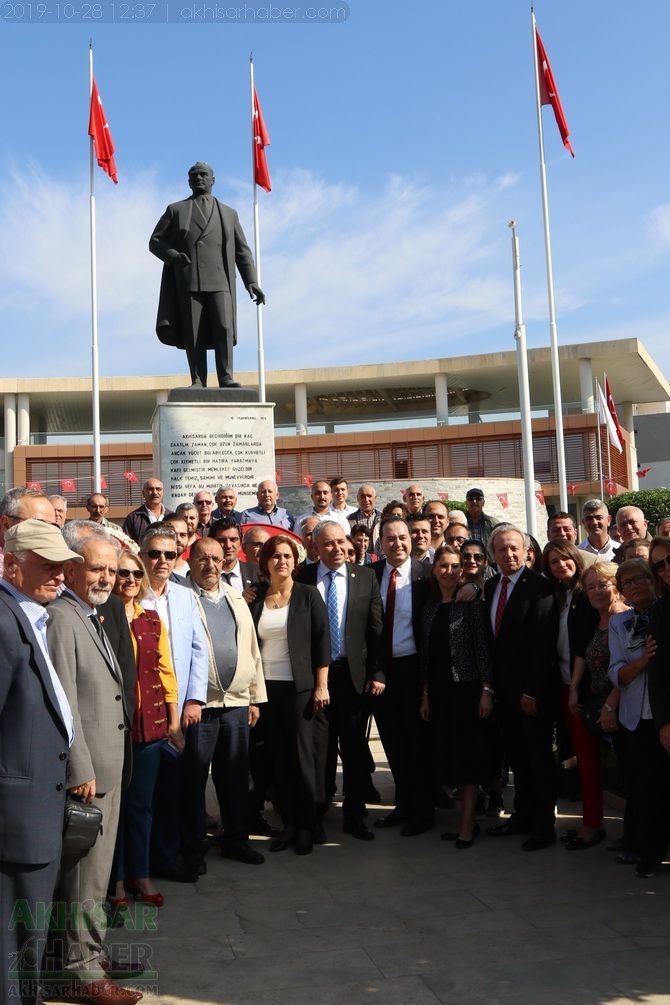 Cumhuriyet Bayramı 96.yıl Atatürk anıtı çelenk sunma töreni 74