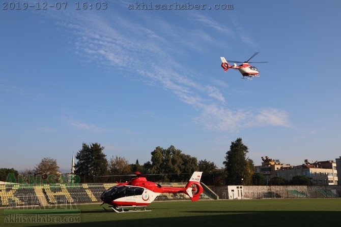 Akhisar'da hava ambulansı pilot değişimi yapıldı 14