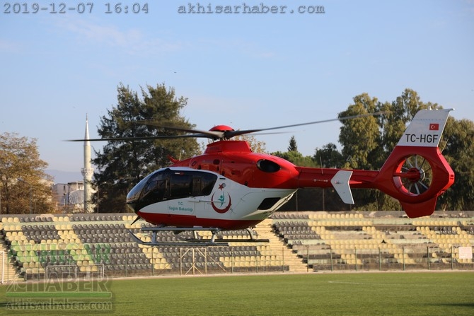 Akhisar'da hava ambulansı pilot değişimi yapıldı 19