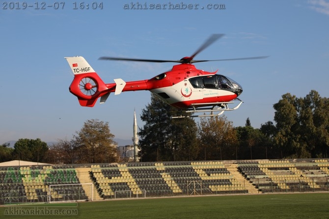 Akhisar'da hava ambulansı pilot değişimi yapıldı 22