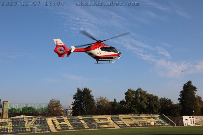 Akhisar'da hava ambulansı pilot değişimi yapıldı 23