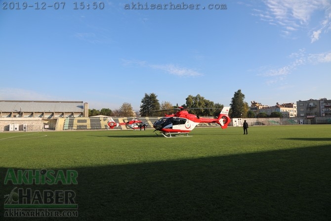 Akhisar'da hava ambulansı pilot değişimi yapıldı 4