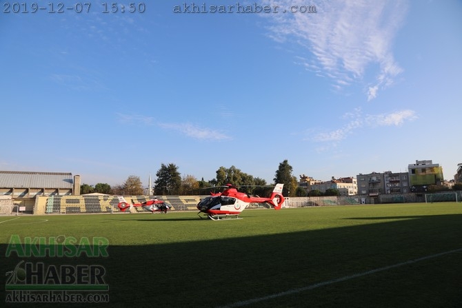 Akhisar'da hava ambulansı pilot değişimi yapıldı 7