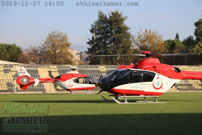 Akhisar'da hava ambulansı pilot değişimi yapıldı 9