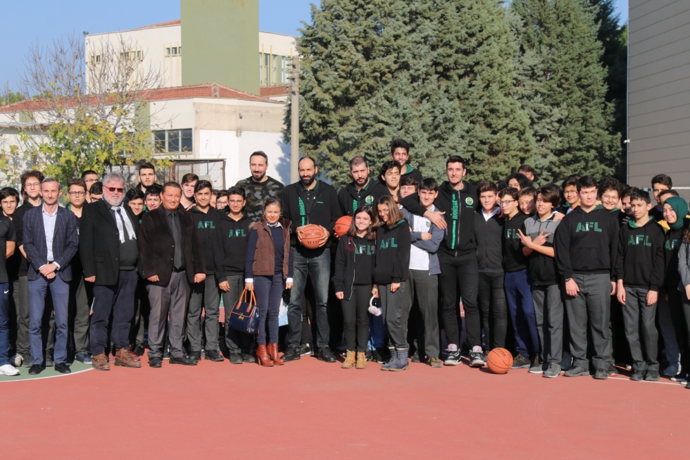 Akhisar Belediye Basket takımı, Akhisar Fen Lisesi öğrencileri ile buluş 65