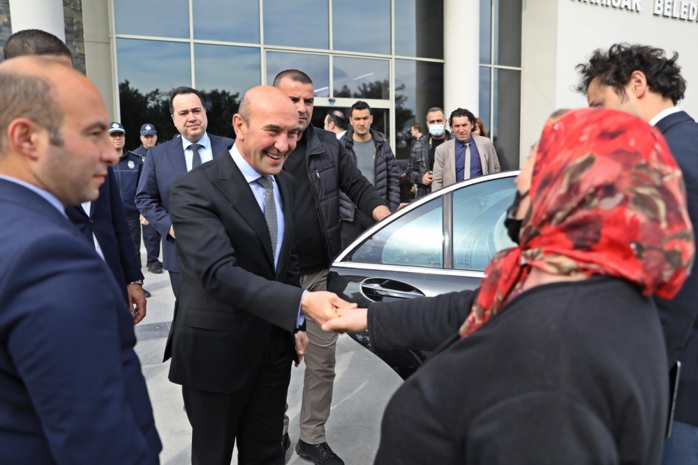 İzmir BŞB Başkanı Tunç Soyer, Başkan Dutlulu'yu ziyaret etti 8