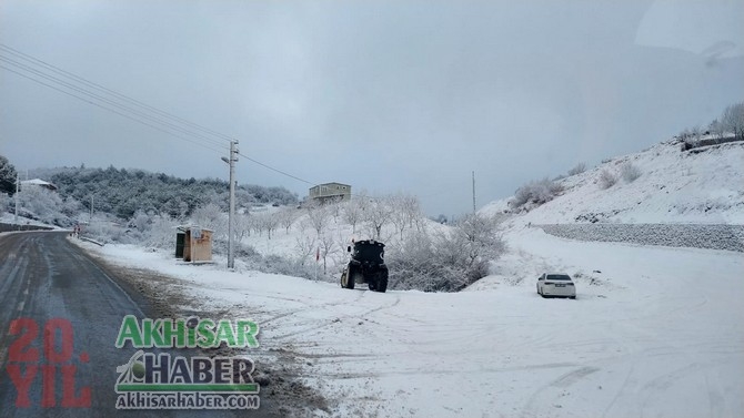 Akhisar'da yüksek kesimlere kar yağdı 13