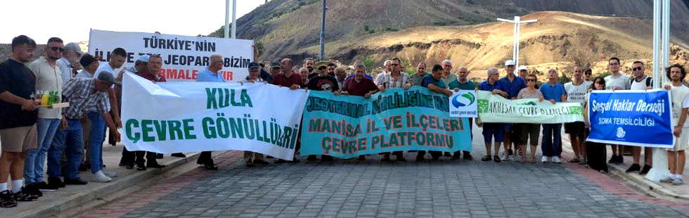 Manisa bölgesinde Jeotermallere karşı basın açıklaması