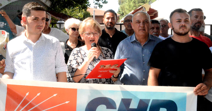 CHP ilçe Teşkilatının 24 Saat Eğitim Maratonu Basın Açıklaması