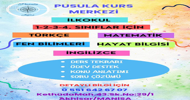 Pusula Kurs Merkezinde Yeni Dönem 9 Eylül'de başlıyor