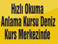 Hızlı Okuma ve Anlama Kursu Deniz Kurs Merkezinde ( Dikkat Dağınıklığına Son )