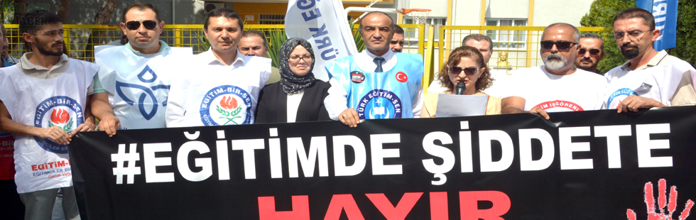 6 Sendika bir araya geldi Eğitimde Şiddete hayır ortak açıklaması yaptı