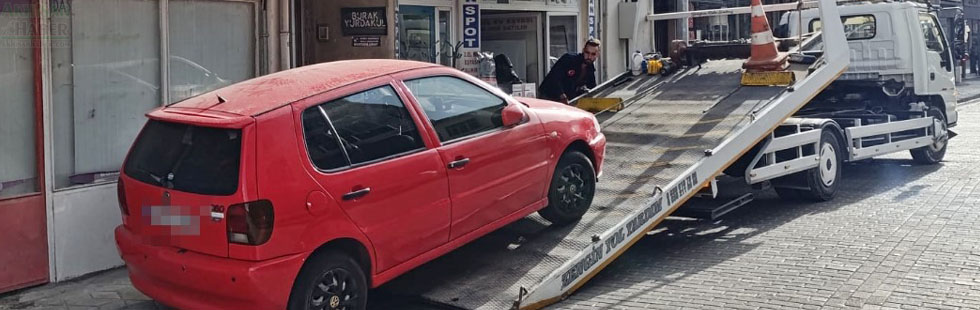 Zabıta ekiplerinden kaldırım işgali denetimi