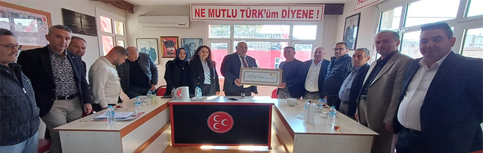 Yörükler ve Türkmenler Derneği MHP İlçe Teşkilatını ziyaret etti