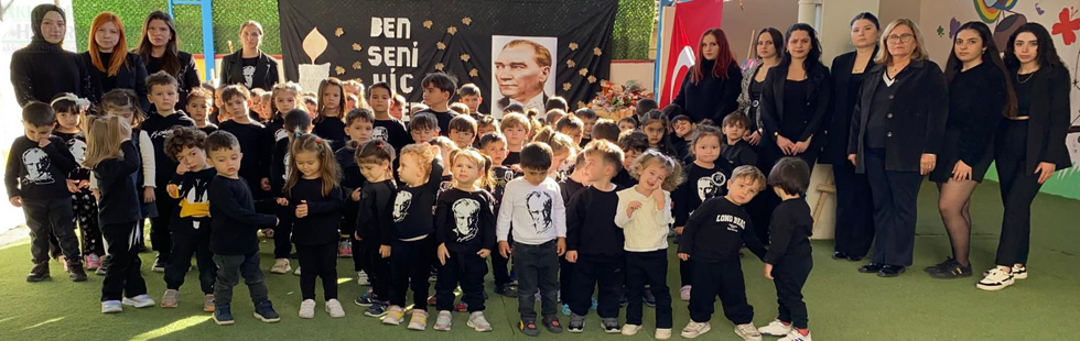 Özel Deniz Anaokulunda 10 Kasım Atatürk’ü anma programı düzenlendi