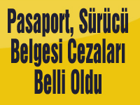 Pasaport, Sürücü Belgesi Cezaları Belli Oldu