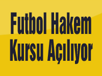 Futbol Hakem Kursu Açılıyor