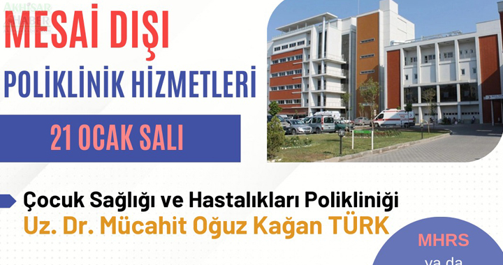 Mesai Dışı Poliklinik Hizmetleri artarak devam ediyor