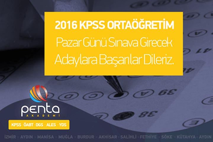 Penta Akademi KPSS’ye girecek adaylara başarılar diledi