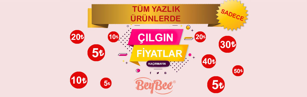 Beybee mağazalarında şok fiyatlar!