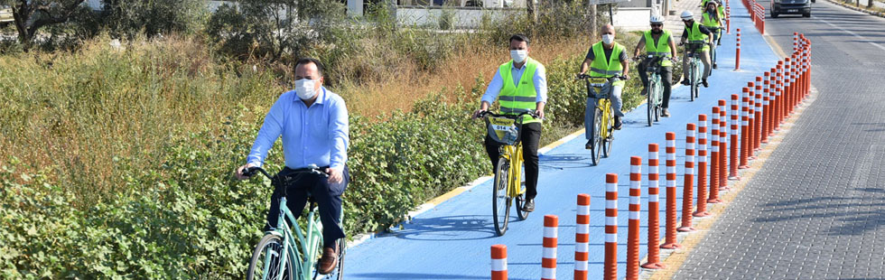 Akhisar’ın ilk bisiklet yolu açıldı!