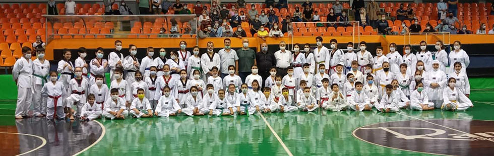 Taekwondo kuşak sınavı Covid-19 tedbirleri kapsamında yapıldı