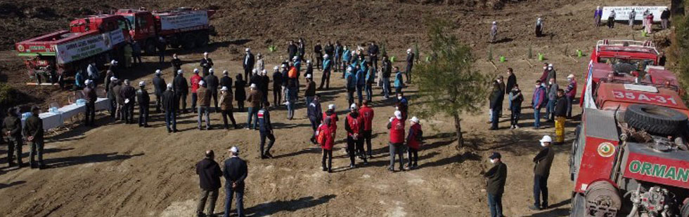 Milli Ağaçlandırma gününde fidanlar toprakla buluştu