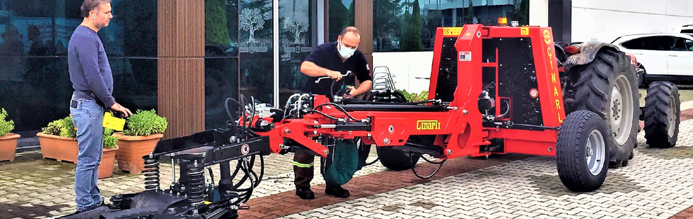 Çınarlı Makina’nın yerli üretim hasat makinesi