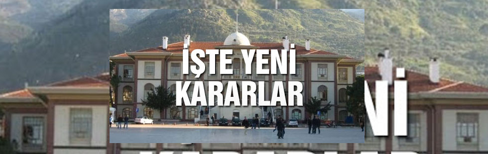 Manisa Valiliği yeni karaları açıkladı