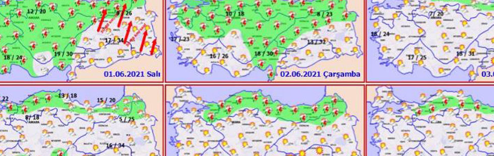 Yeni haftaya yağmurla başlıyoruz