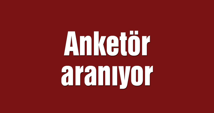 Anketör aranıyor