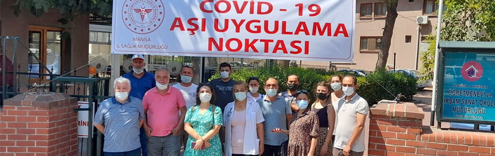 Öğretmenevinde aşı uygulama noktası oluşturuldu