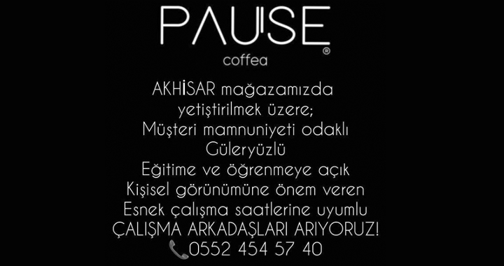 Pause Coffea çalışma arkadaşları arıyor