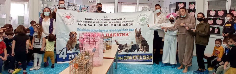 Minik öğrenciler, Hayvanları Koruma Gününü kutladı