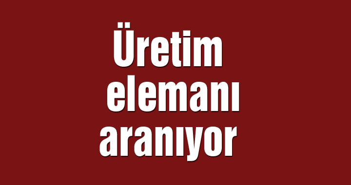 Üretim elemanı aranıyor